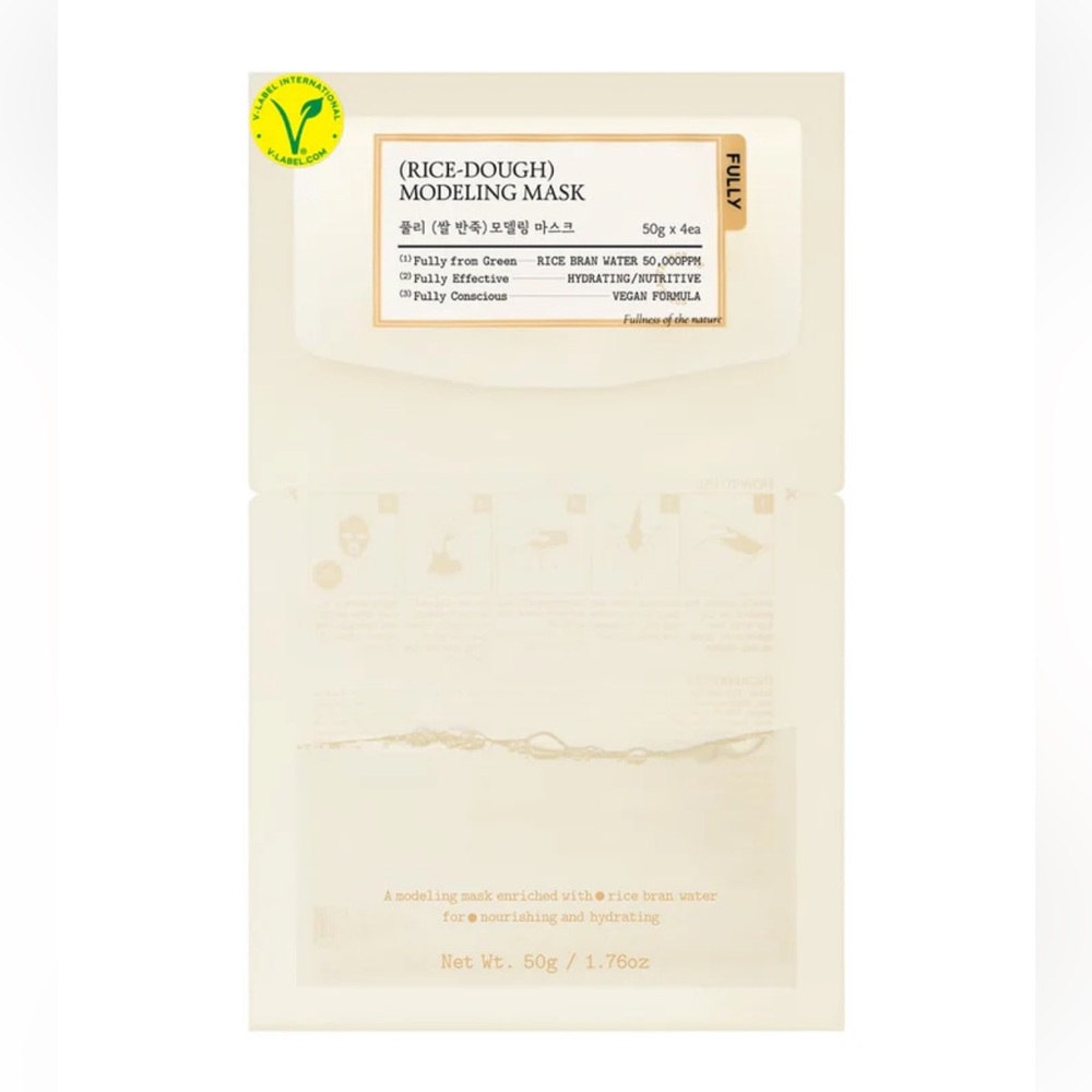 FULLY - Rice-Dough Modeling Mask Set Kbeauty Korean Skincare Vegan